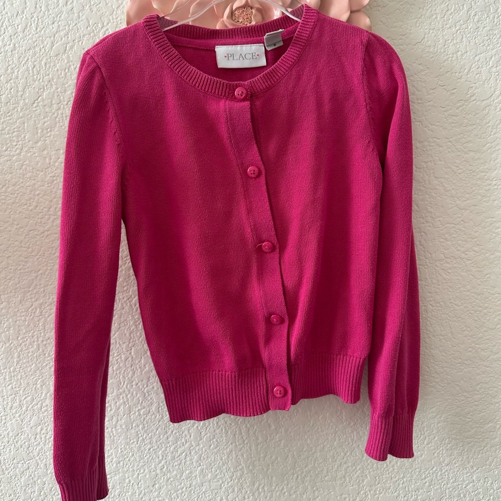 The Children's Place Fuchsia Cardigan